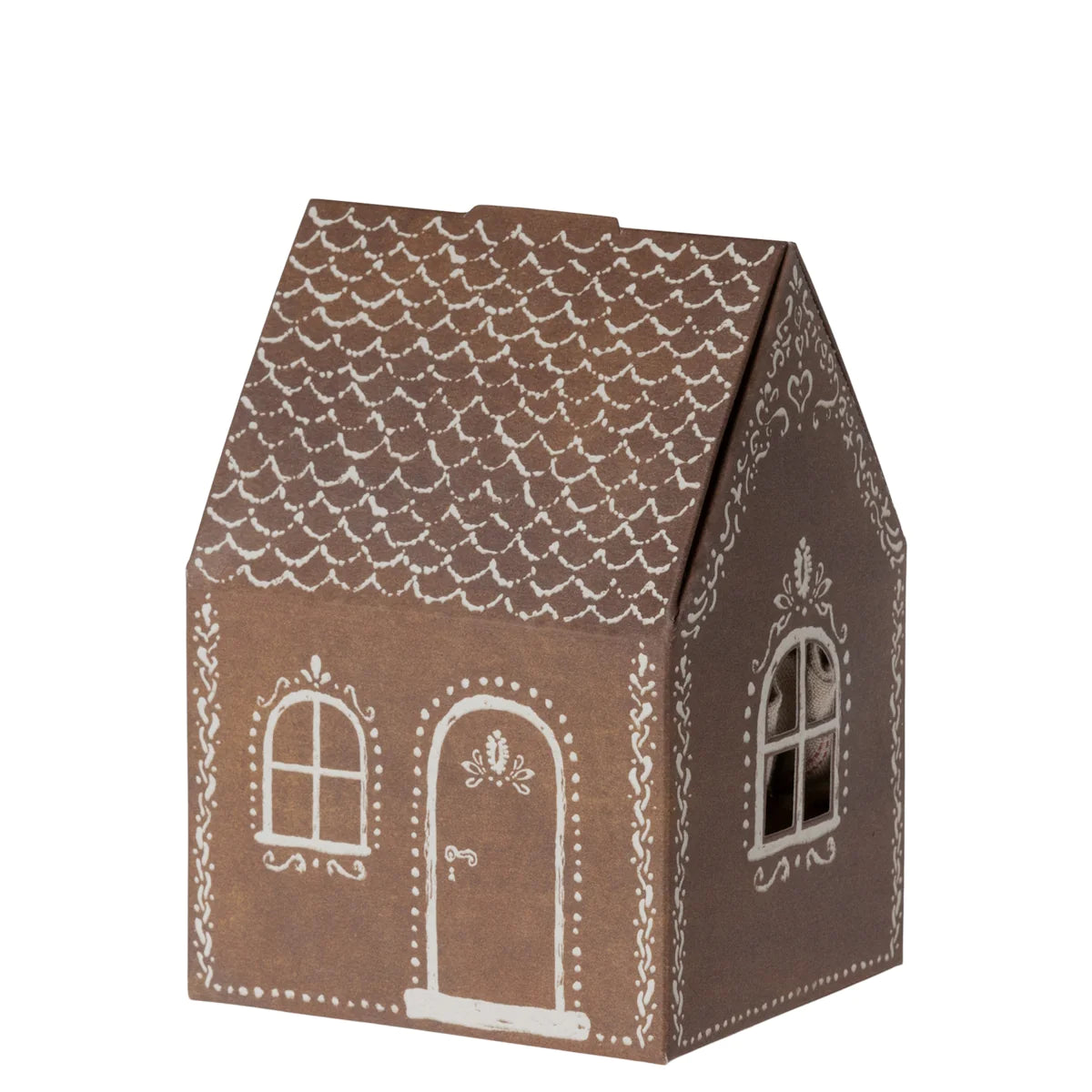 Maileg Santa Mouse with Gingerbread House
