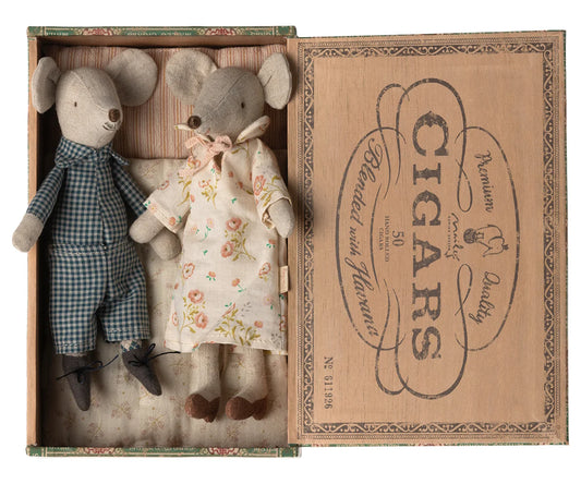 Maileg Grandma & Grandpa Mice in Box