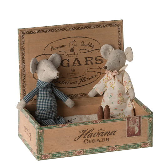 Maileg Grandma & Grandpa Mice in Box