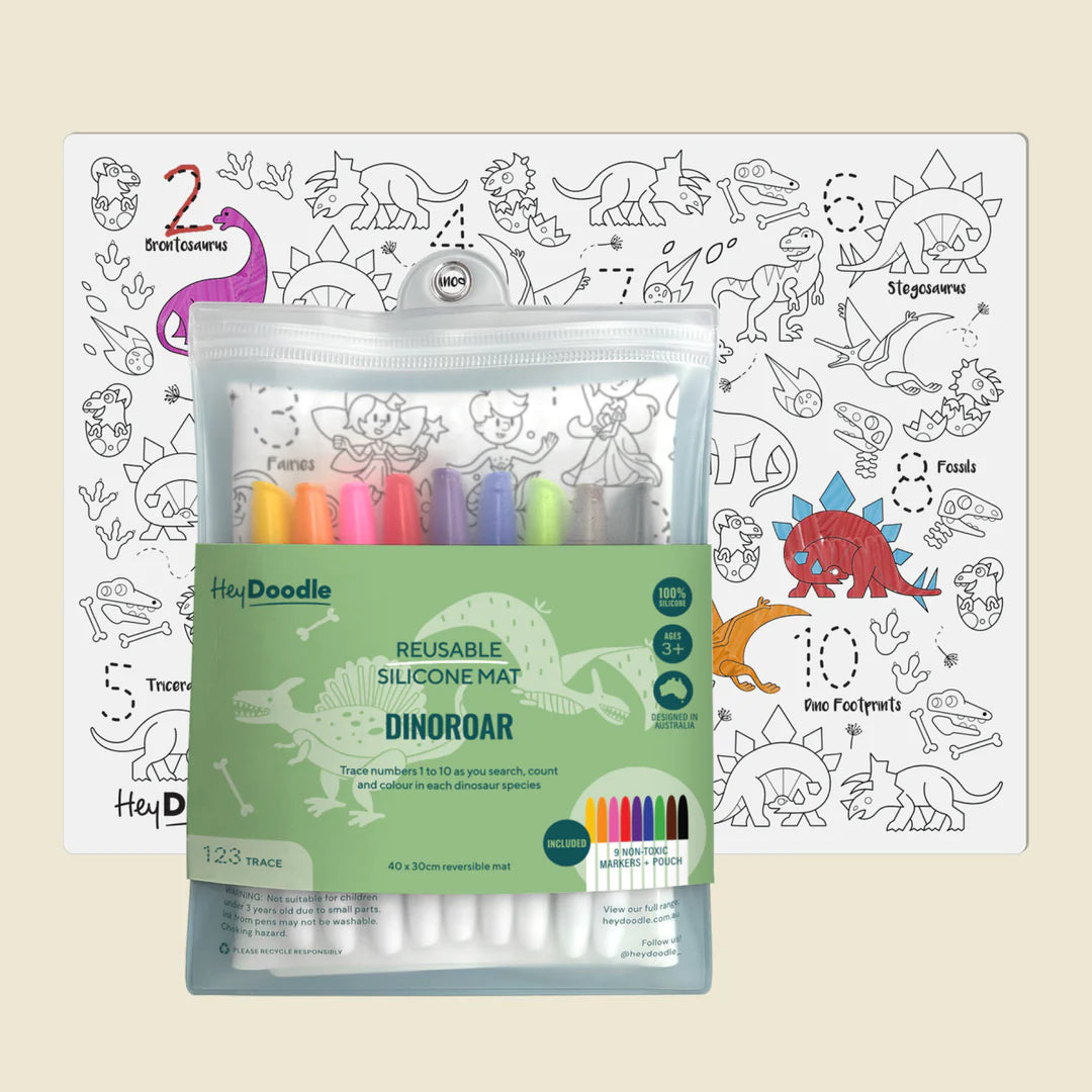 Hey Doodle Dinoroar Classic Colouring & Doodle Mat
