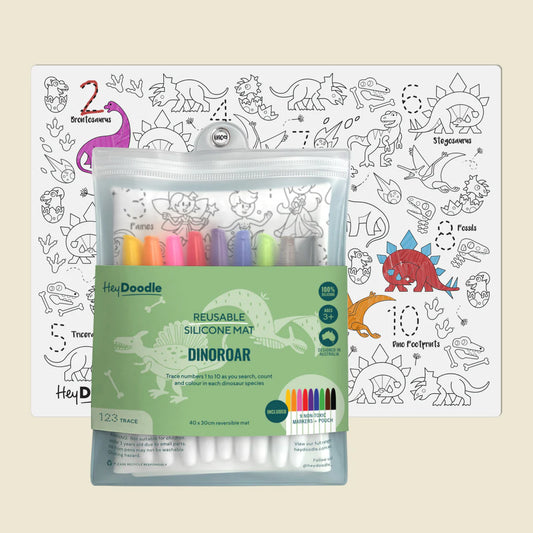 Hey Doodle Dinoroar Classic Colouring & Doodle Mat