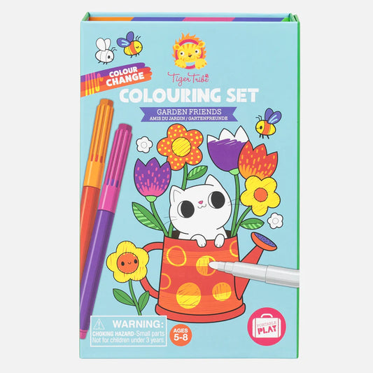 Tiger Tribe Colouring Set Garden Friends