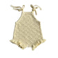 Freckles The Label Mila Pointelle Tie Romper Butter