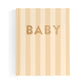 Fox + Fallow Baby Book Coffee Stripe