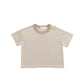 Jamie Kay Pima Cotton Wesley Tee Slim Stripe Brioche/Cloud
