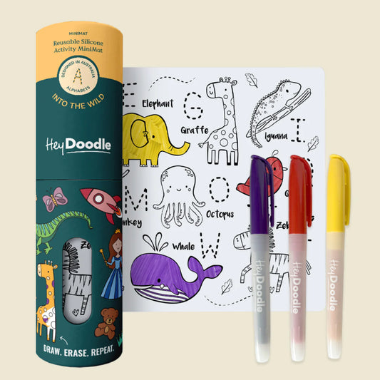 Hey Doodle Into the Wild Mini Colouring & Doodle Mat