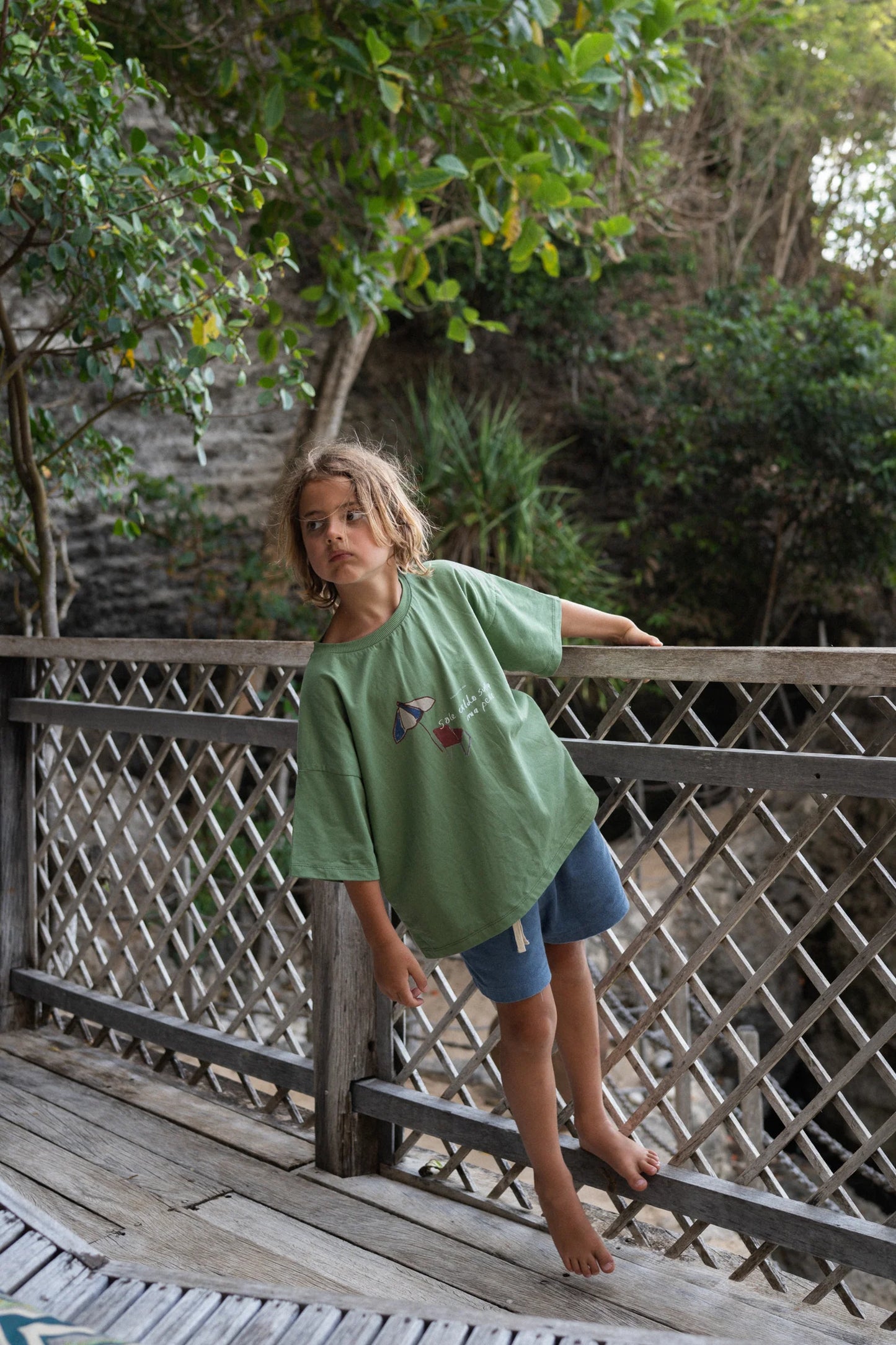 Illoura The Label Thea Shorts Ocean Terry