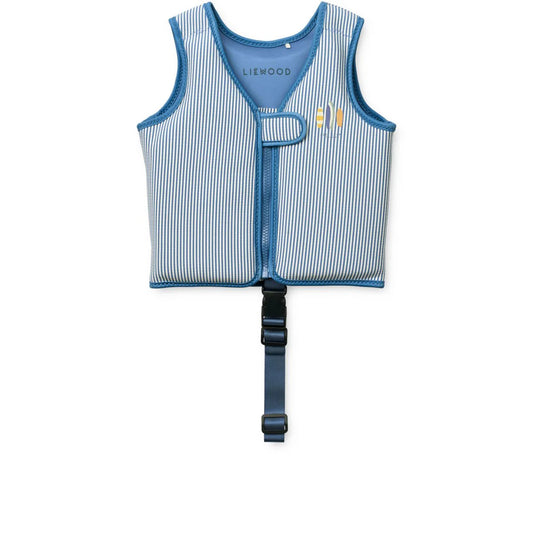 Liewood Dove Swim Vest Stripe Riverside / Creme De La Creme