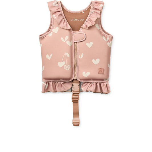 Liewood Dove Swim Vest W Frill Sweethearts / Pale Tuscany
