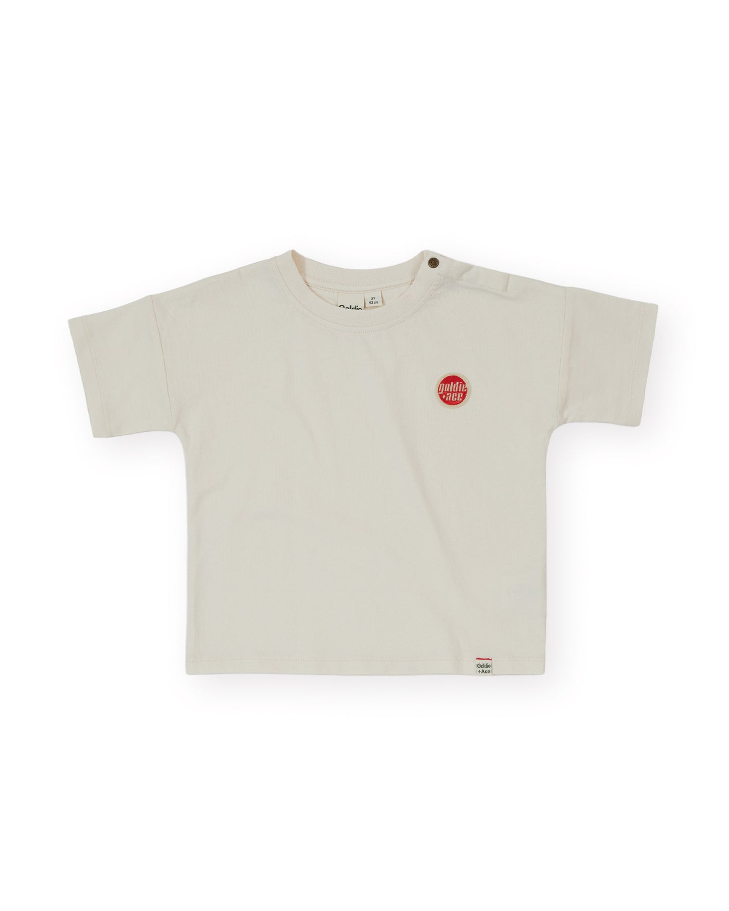 Goldie + Ace Essential Logo T-Shirt Antique White