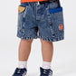 Goldie + Ace Colour Block Vintage Denim Shorts