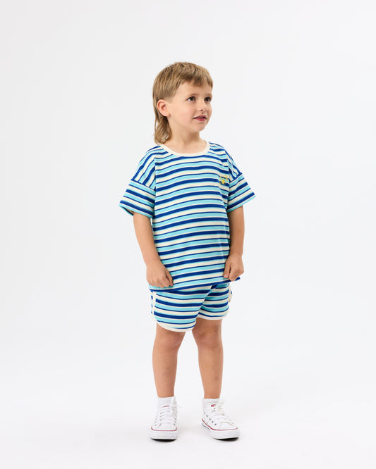 Goldie + Ace Waffle Shorts Blue