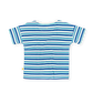 Goldie + Ace Waffle Stripe T-Shirt Blue
