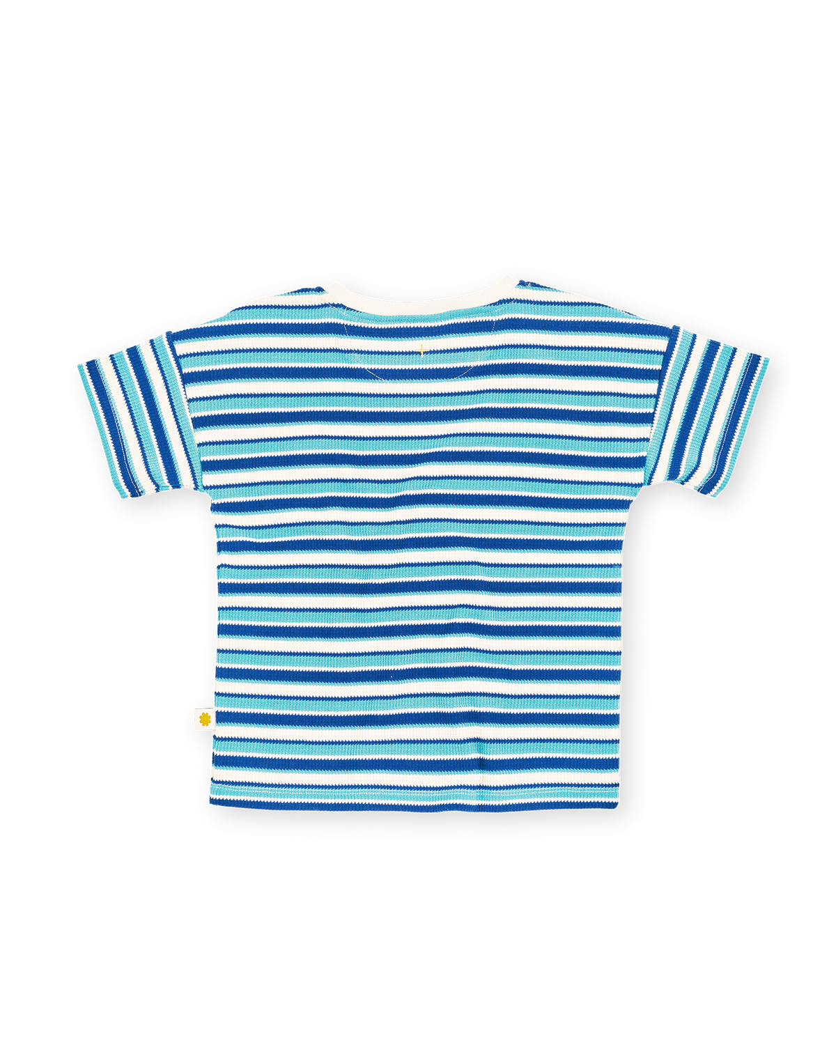 Goldie + Ace Waffle Stripe T-Shirt Blue