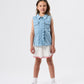 Goldie + Ace Scallop Edge Chambray Vest
