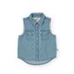 Goldie + Ace Scallop Edge Chambray Vest