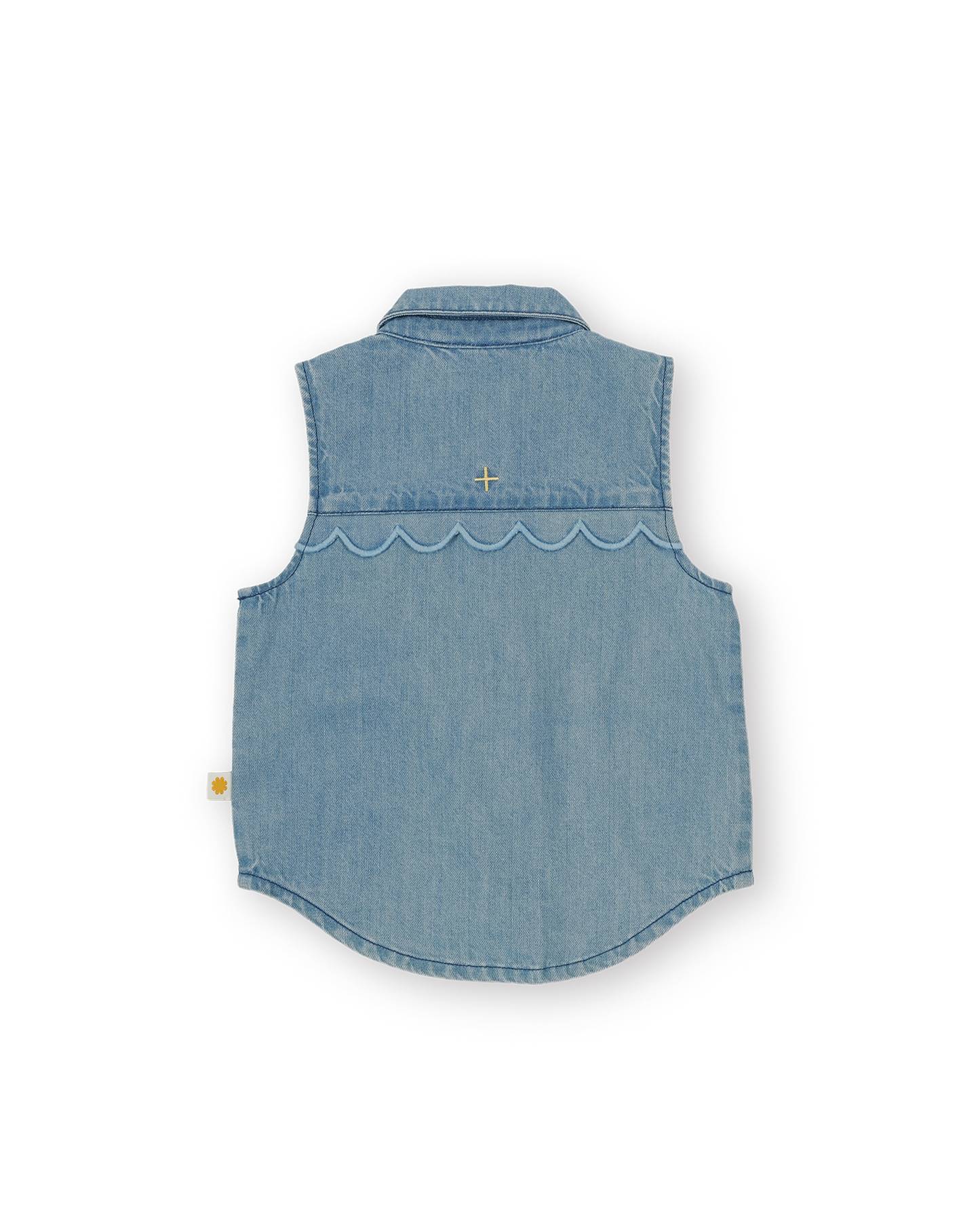 Goldie + Ace Scallop Edge Chambray Vest