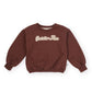 Goldie + Ace Comfy Embroidered Sweater Chestnut