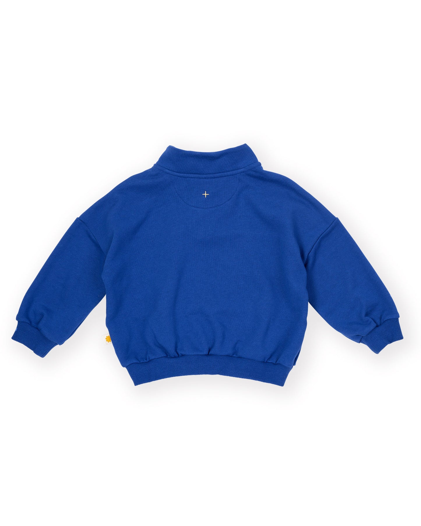 Goldie + Ace Alpine Quarter Zip Sweater Cobalt Blue
