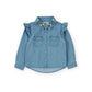 Goldie + Ace Wild Strawberry Chambray Shirt Vintage Blue
