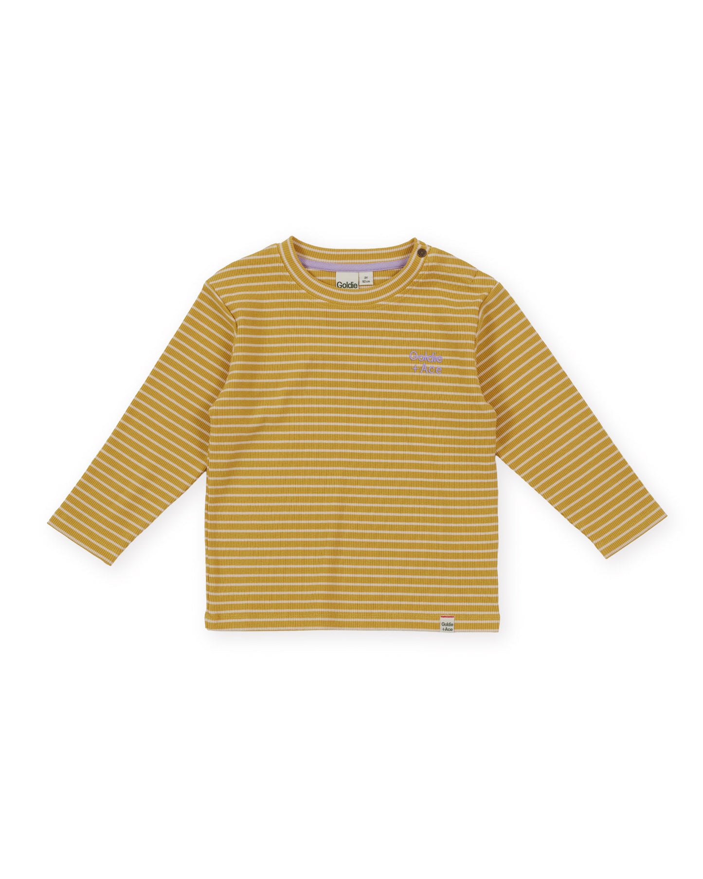 Goldie + Ace Essential Stripe Rib Top Yellow