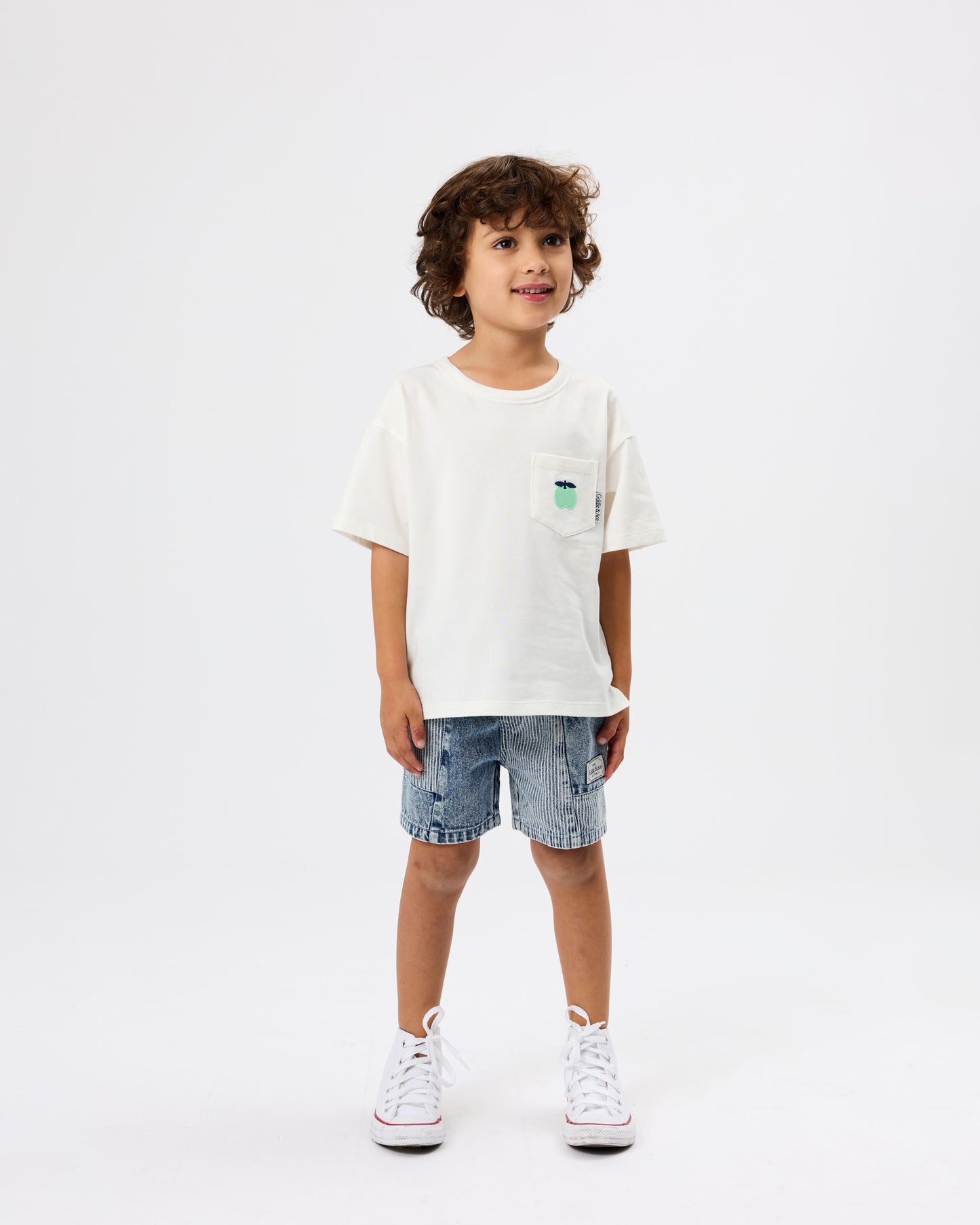 Goldie + Ace Pin Stripe Noah Pocket Shorts