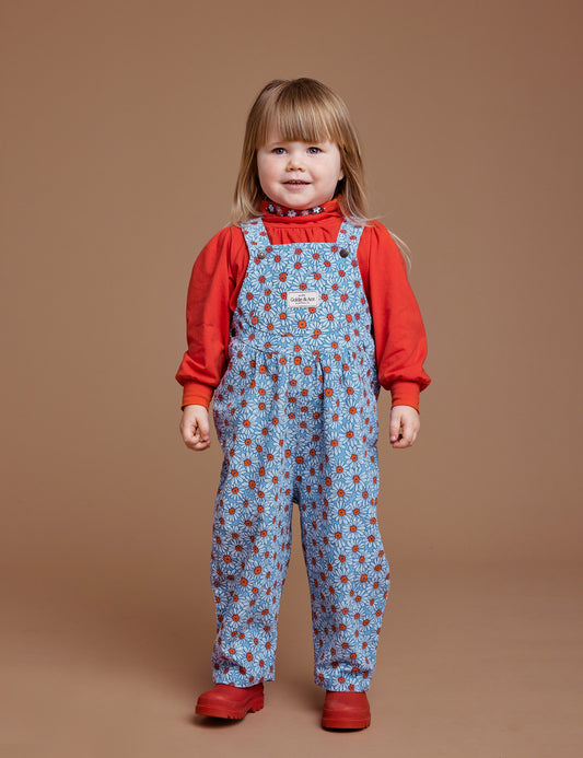Goldie + Ace Goldie Vintage Overall Dixie Daisy Corduroy Blue Red