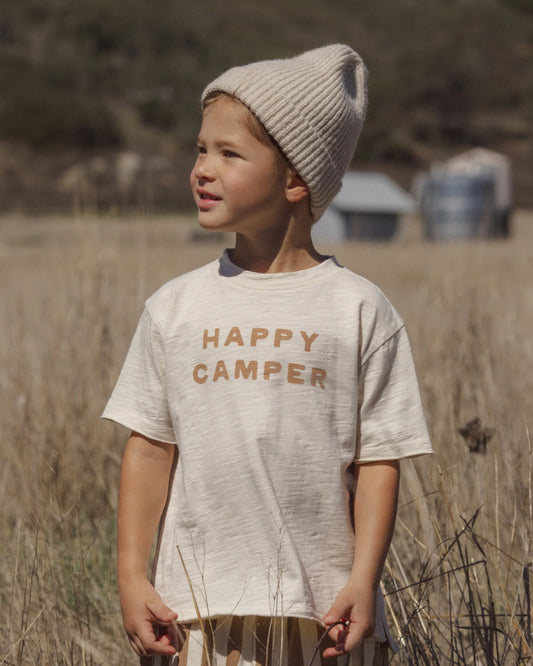 Rylee + Cru Raw Edge Tee Happy Camper