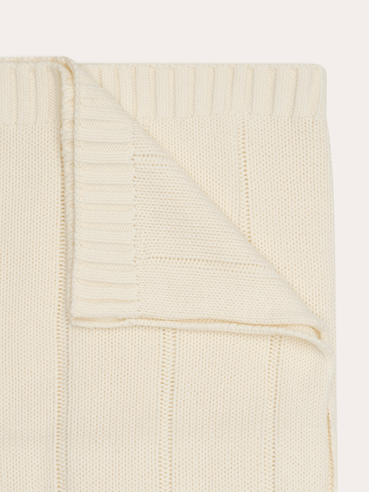 Illoura The Label Knit Baby Blanket Vanilla