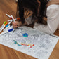 Hey Doodle Brighter Days Classic Colouring & Doodle Mat
