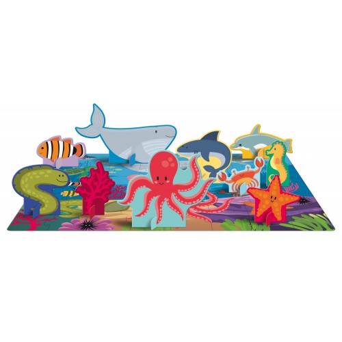 Sassi 3D Puzzle and Book Set The Sea