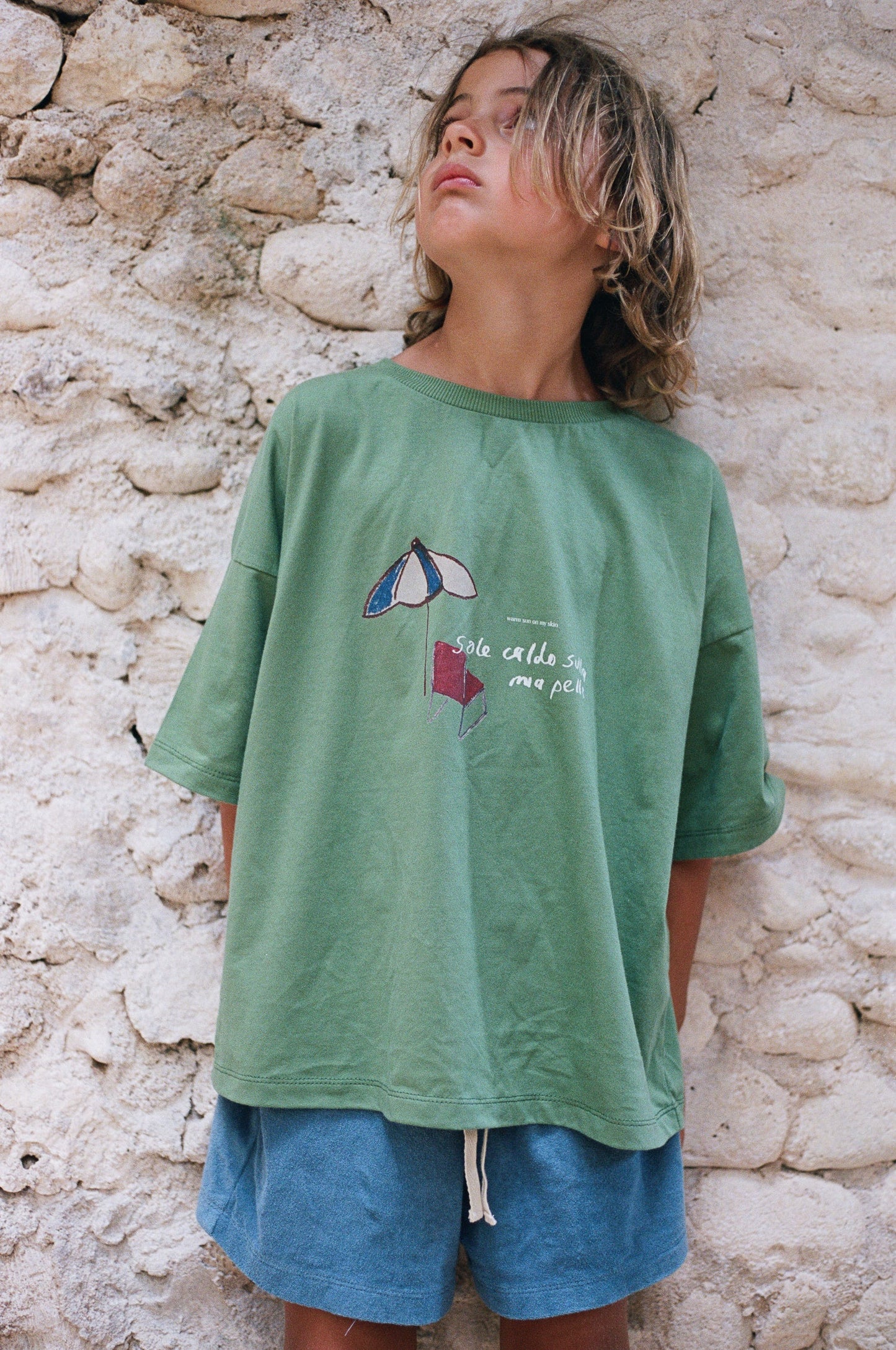 Illoura The Label Thea Shorts Ocean Terry