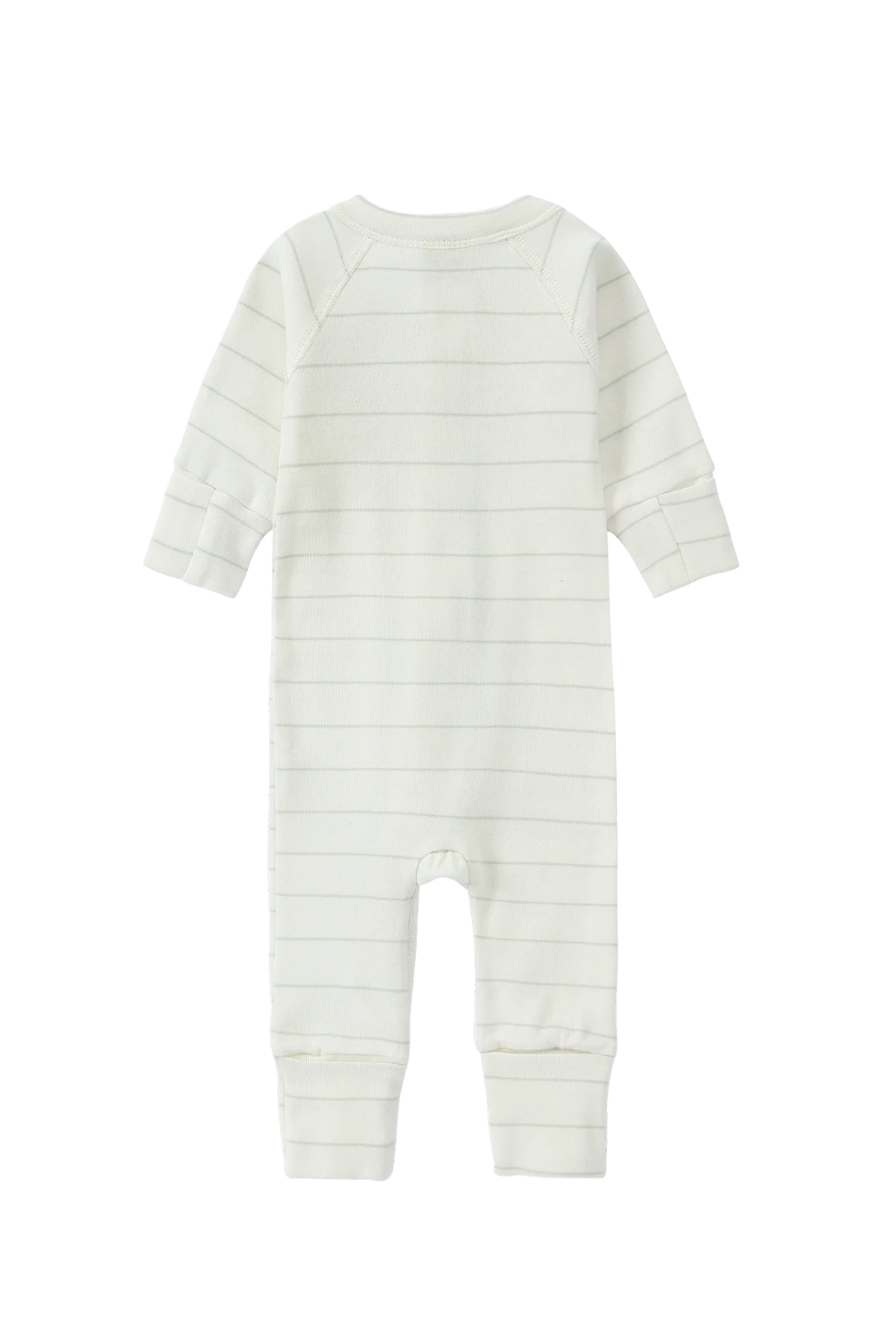 Susukoshi Long Sleeve Zip Growsuit White Sky
