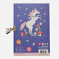 Tiger Tribe Lockable Diary Unicorn Rainbows