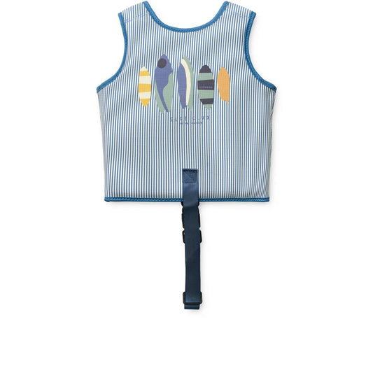 Liewood Dove Swim Vest Stripe Riverside / Creme De La Creme