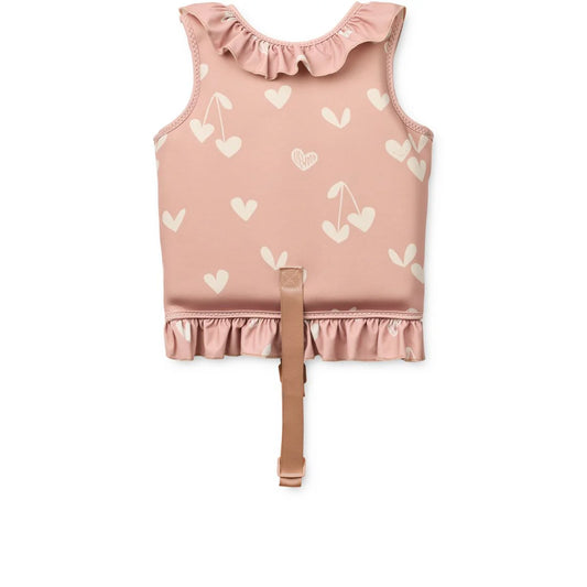 Liewood Dove Swim Vest W Frill Sweethearts / Pale Tuscany