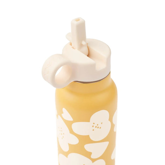 Liewood Falk Water Bottle 350 mL Flower / Lemon Yellow