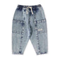 Goldie + Ace Kit Denim Pocket Pant Light Denim