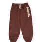 Goldie + Ace Comfy Embroidered Sweatpants Chestnut