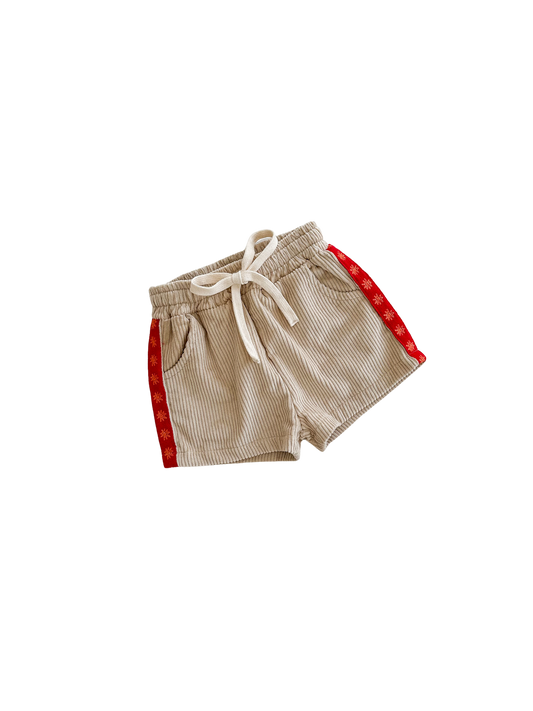 Ziggy Lou Cord Shorts Chilli