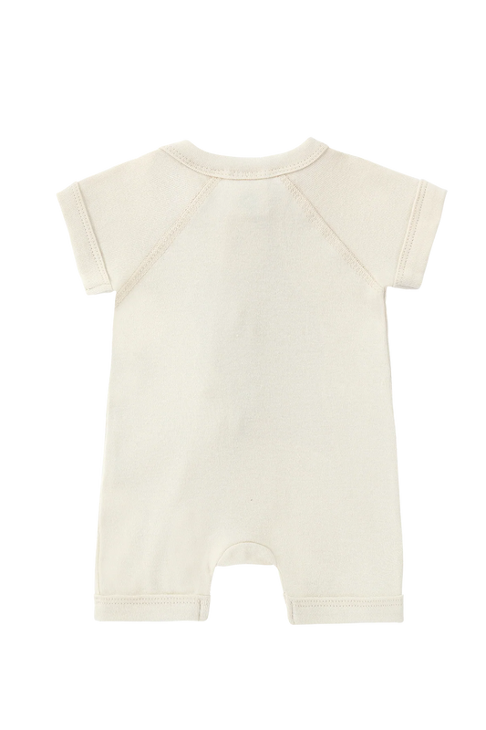 Susukoshi Zip Growsuit Short Sleeve Birch