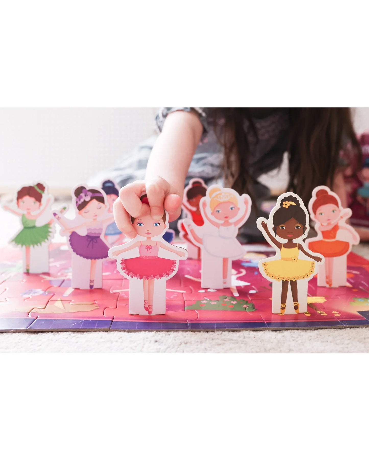 Sassi 40 piece 3D puzzle and book set learn colours ballerina