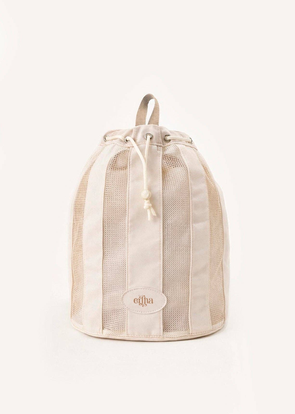 Mrs Ertha Beach Net Backpack Vanilla