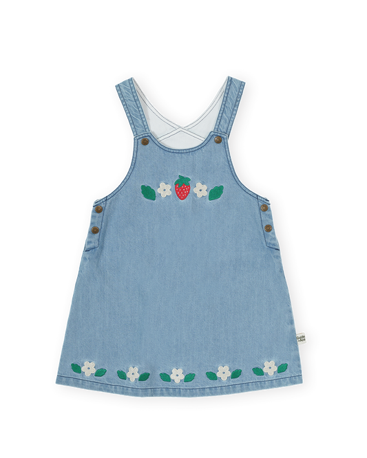 Goldie + Ace Wild Strawberry Pinafore Dress