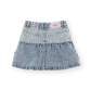 Goldie + Ace Pinstripe Peplum Denim Skirt