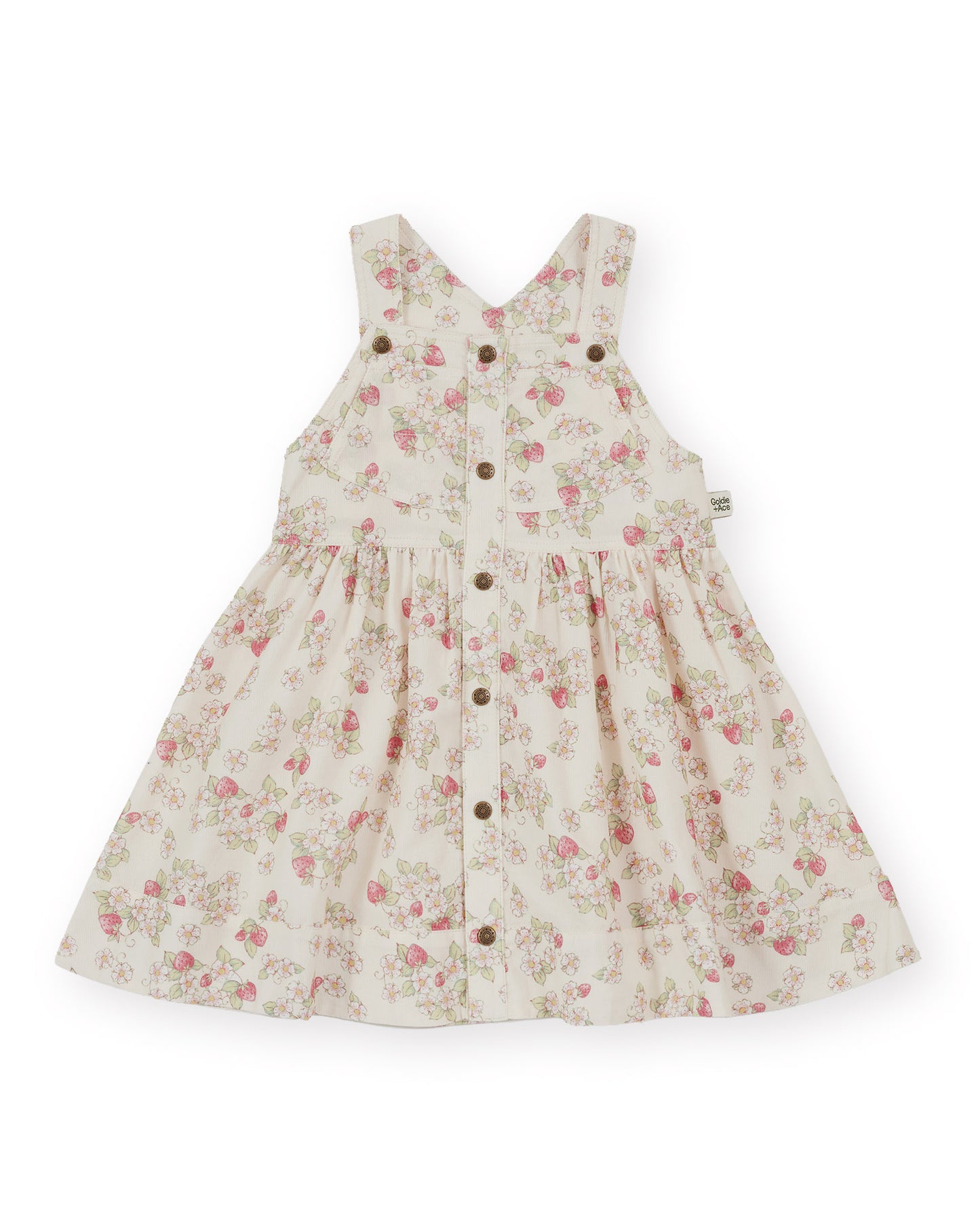 Goldie + Ace Strawberry Fields Pinafore Dress