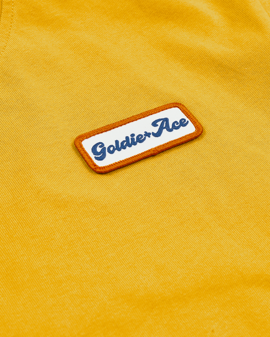 Goldie + Ace Logo Badge T-Shirt Yellow