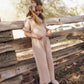 Rylee + Cru Wide Leg Pant Fawn Gingham