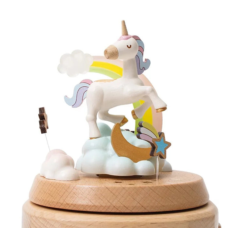 Wonderful Life Unicorn Glow Rotate Music Box