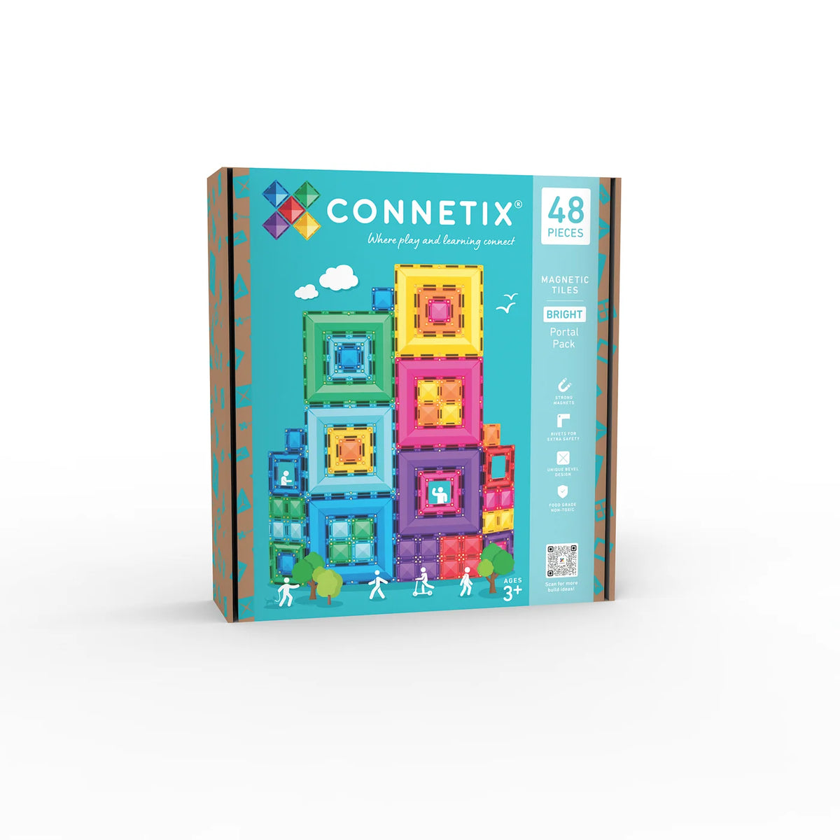 Connetix Tiles Bright Portal Pack 48 Piece